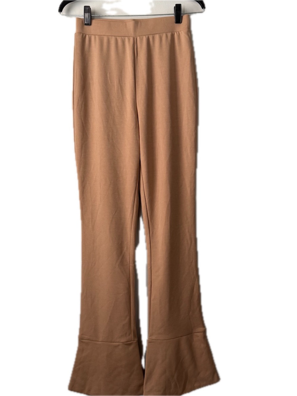 Suzanne Betro Camel Flare Boot-Cut Knit Pants Women’s Size Small NWT